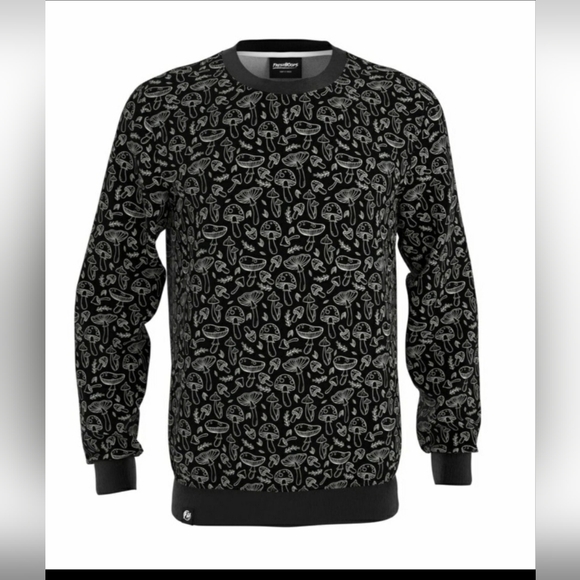Freshhoods Mushroom Print Sweatshirt - Picture 1 of 7